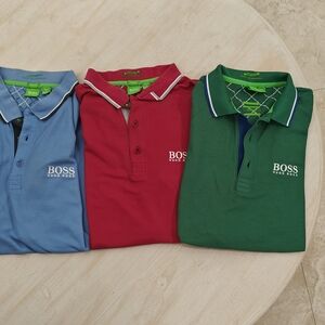 BOSS Polo Shirt Trio - Blue, Red, Green